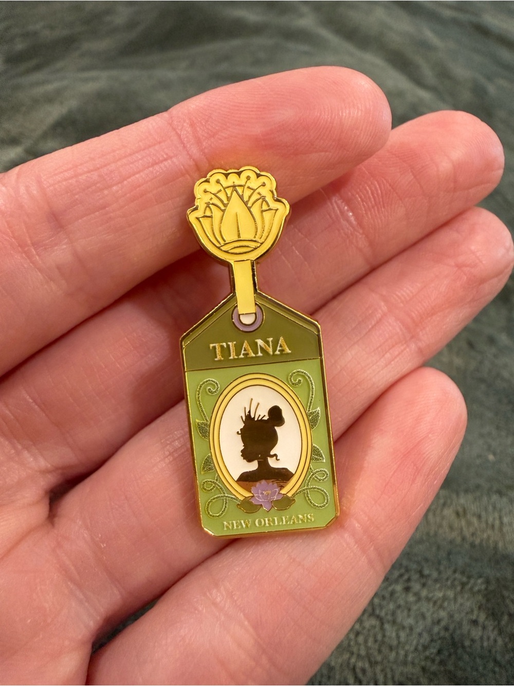 Loungefly Gold Disney Tiana Enamel Pin Backing